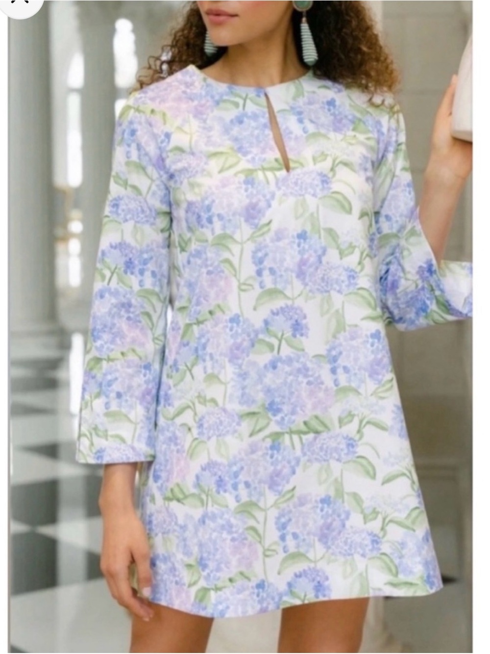 Hill House Home Artemis Shift Dress in Blue Hydrangea NTW Size Small - Picture 3 of 6